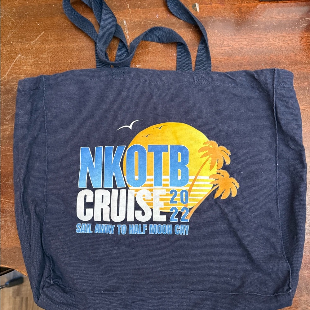 NKOTB Cruise 2022 Navy Blue Tote Bag